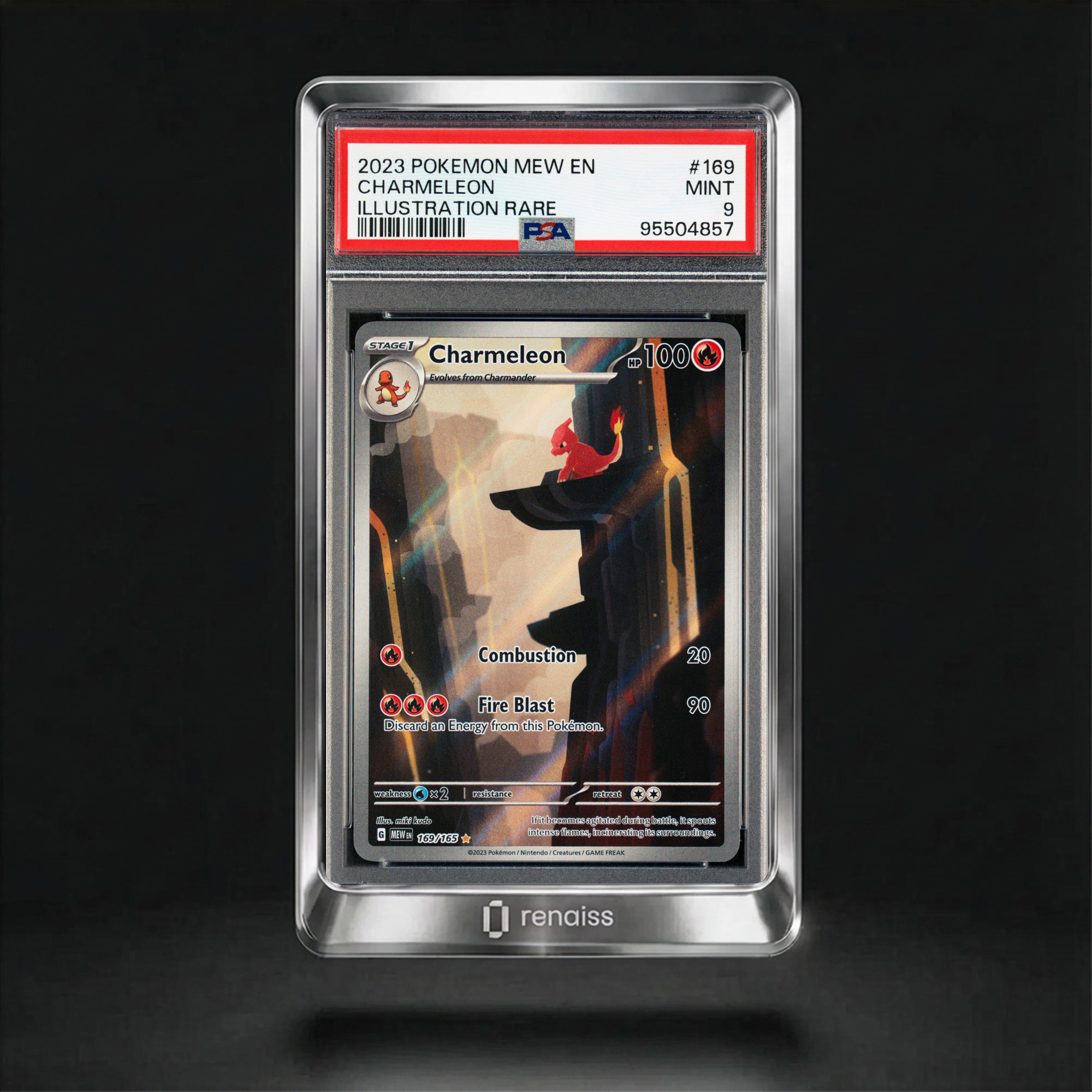 PSA 9 Mint 2023 Pokemon Mew En-151 169 Charmeleon